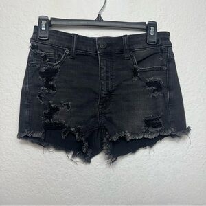 American Eagle Hi-Rise Shortie Denim Shorts